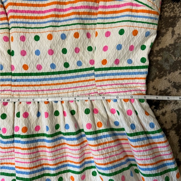 1970s Vintage Jamison Colorful Striped Sleeveless Maxi Dress Size 6/8 - Picture 7 of 8